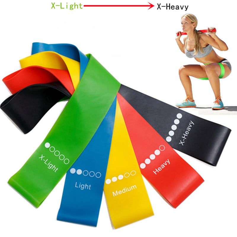 Kit 5 Faixas Elásticas Para Exercícios Multifuncional